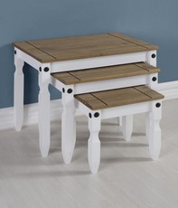 Corona Nest Of Tables - White